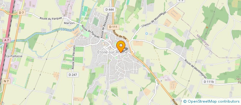 localisation de l'entreprise LA PASTOURELLE  ETOILE-SUR-RHONE