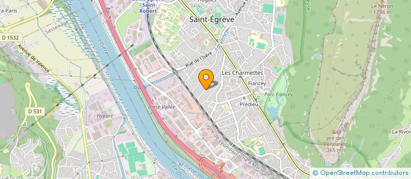 localisation de l'entreprise LA PASTOURELLE DE LA VENCE (DANSES ET MUSIQUES TRADITIONNELLES)  SAINT-EGREVE