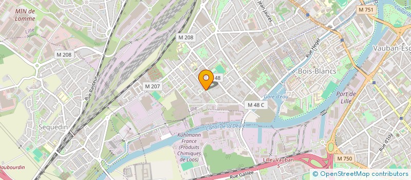 localisation de l'entreprise LA PAT A FRITE à LILLE