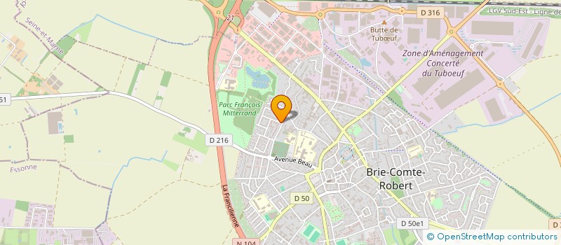 localisation de l'entreprise LA PATACHE  BRIE-COMTE-ROBERT