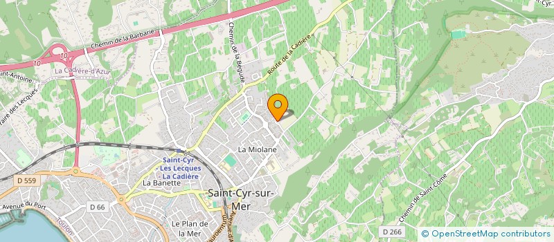 localisation de l'entreprise LA PATADJE à SAINT-CYR-SUR-MER