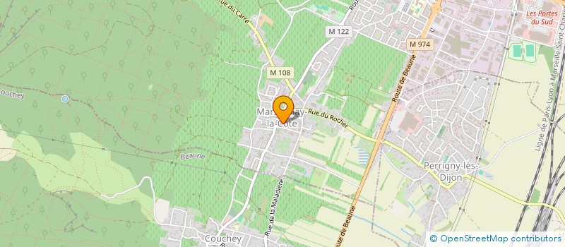 localisation de l'entreprise LA PATARELLE à MARSANNAY LA COTE