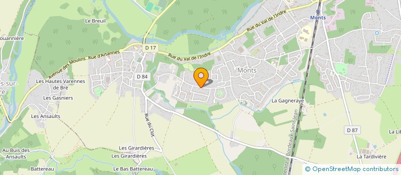 localisation de l'entreprise LA PATATE DOUCE  MONTS