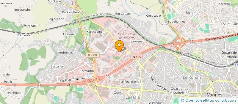 localisation de l'entreprise LA PATATE DU GOLFE à VANNES