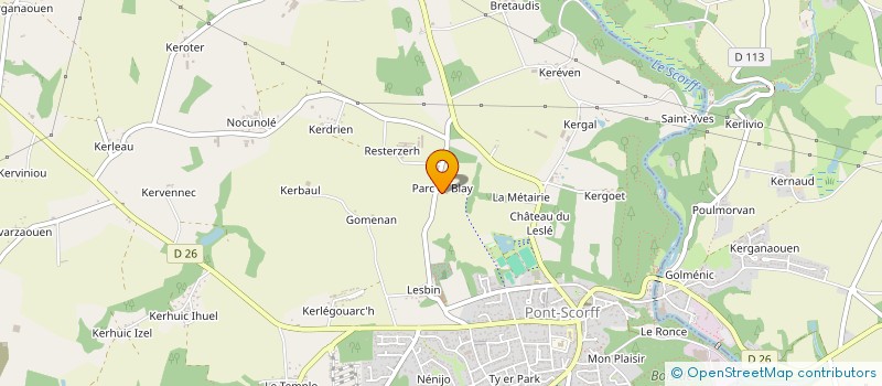 localisation de l'entreprise LA PATE DU LOUP  PONT-SCORFF