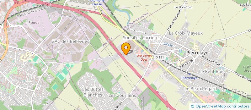 localisation de l'entreprise LA PATELLE  PIERRELAYE