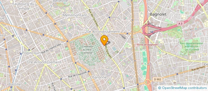 localisation de l'entreprise LA PATINEUSE  PARIS