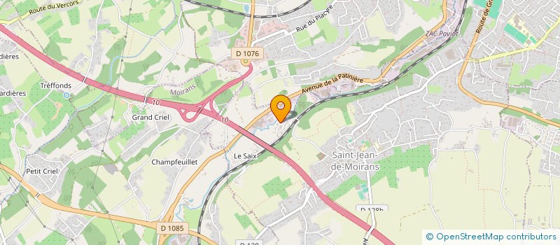 localisation de l'entreprise LA PATINIERE  SAINT-JEAN-DE-MOIRANS