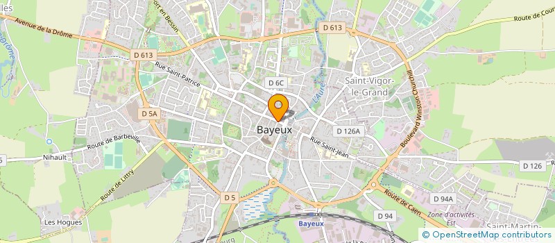 localisation de l'entreprise LA PATISSERIE DE GUILLAUME à BAYEUX