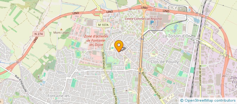 localisation de l'entreprise LA PATISSERIE DU SUZON à DIJON