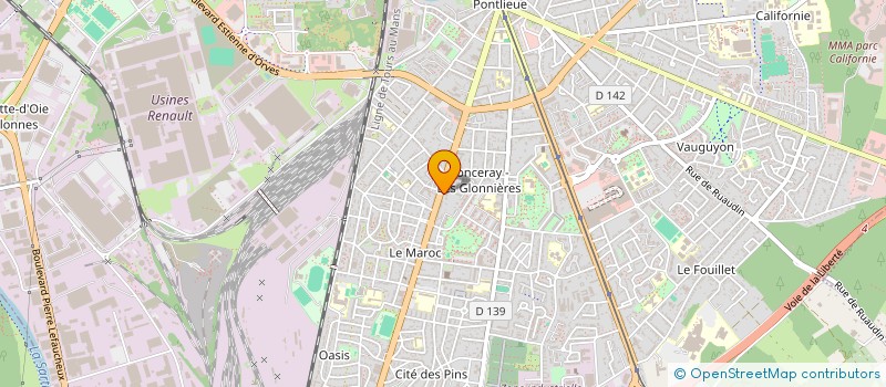 localisation de l'entreprise LA PATISSERIE MANCELLE à LE MANS