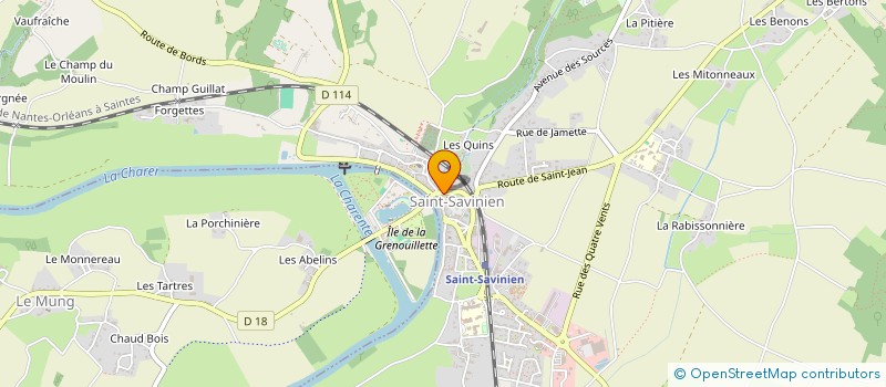 localisation de l'entreprise LA PATRIOTE A SAINT SAVINIEN  SAINT-SAVINIEN