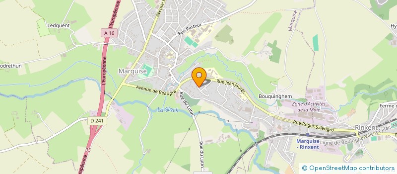 localisation de l'entreprise LA PATRIOTE DE MARQUISE  AMBLETEUSE