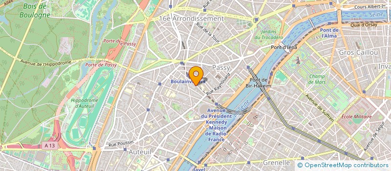 localisation de l'entreprise LA PATROUILLE DE L'EVENEMENT  PARIS