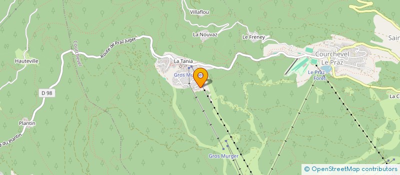 localisation de l'entreprise LA PATROUILLE DES CASTORS à COURCHEVEL