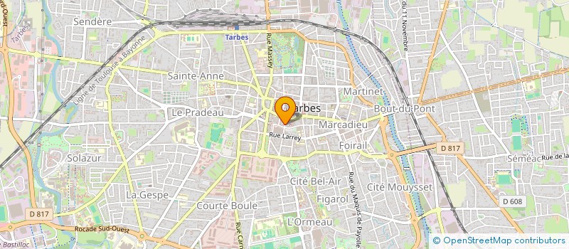 localisation de l'entreprise LA PATT' A DOUDOU à TARBES