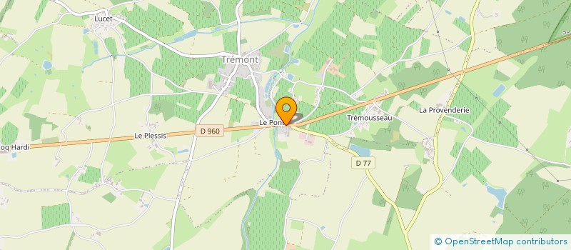 localisation de l'entreprise LA PATTE ANGEVINE à LYS-HAUT-LAYON