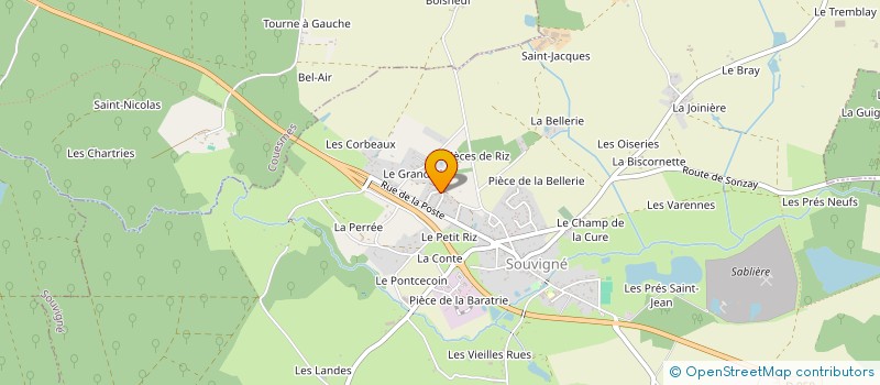 localisation de l'entreprise LA PATTE BLANCHE  CHANNAY-SUR-LATHAN