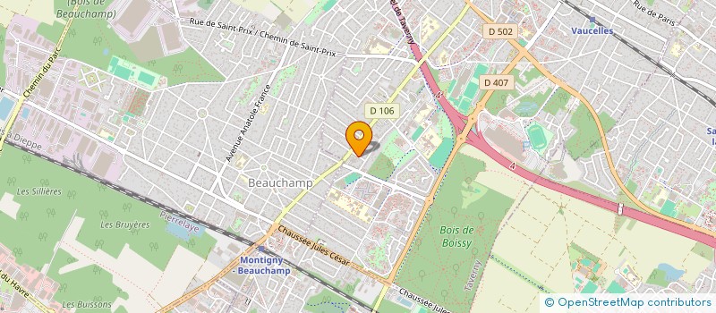 localisation de l'entreprise LA PATTE D OIE  TAVERNY