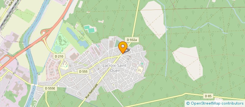 localisation de l'entreprise LA PATTE D'OURS  LACROIX-SAINT-OUEN