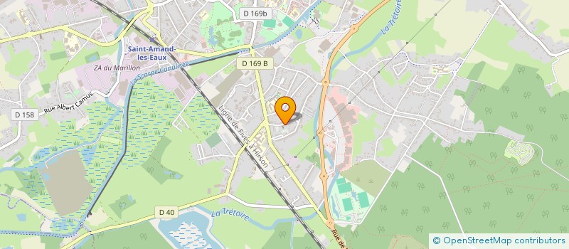 localisation de l'entreprise LA PATTE DE COTE  SAINT-AMAND-LES-EAUX