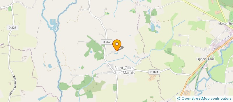 localisation de l'entreprise LA PATTE DE L'ESPOIR à SAINT-GILLES-DES-MARAIS