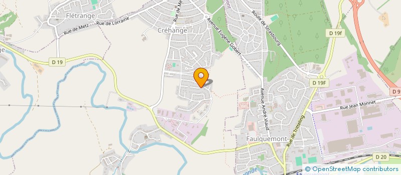 localisation de l'entreprise LA PATTE DE L'ESPOIR  CREHANGE