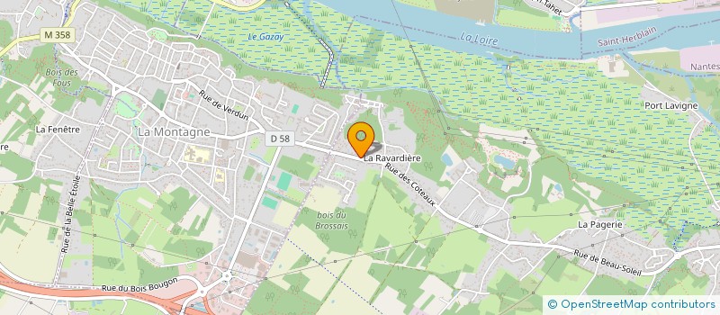 localisation de l'entreprise LA PATTE DE LOUP à BOUGUENAIS