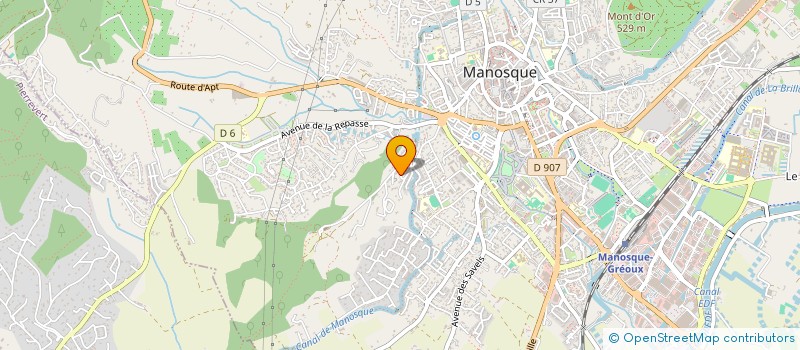 localisation de l'entreprise LA PATTE DU CAMELEON à MANOSQUE