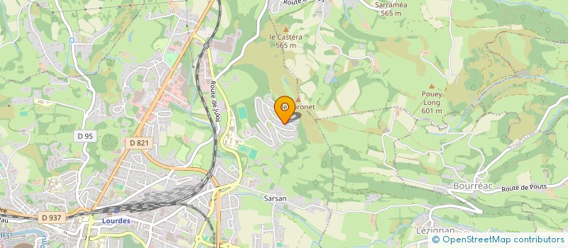 localisation de l'entreprise LA PATTE GAUCHE  LOURDES