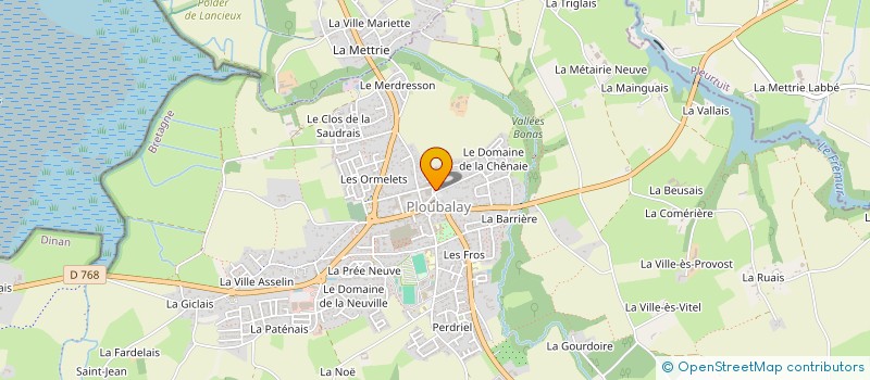 localisation de l'entreprise LA PATURE  BEAUSSAIS-SUR-MER