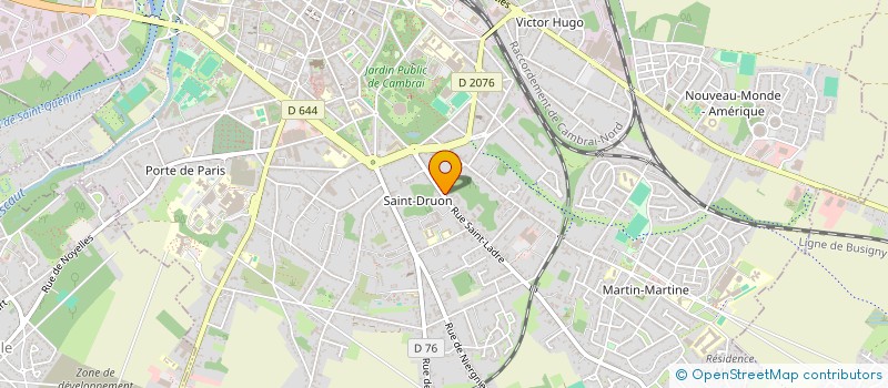 localisation de l'entreprise LA PAU GIS à CAMBRAI