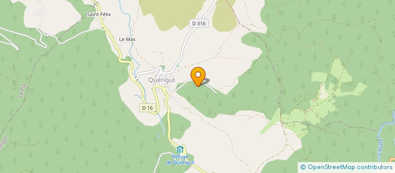 localisation de l'entreprise LA PAU'POTE à QUERIGUT