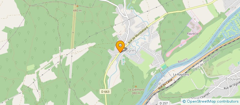 localisation de l'entreprise LA PAULCA  LOUGRES