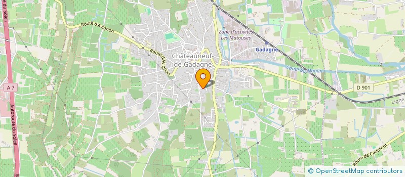 localisation de l'entreprise LA PAULINE  CHATEAUNEUF-DE-GADAGNE