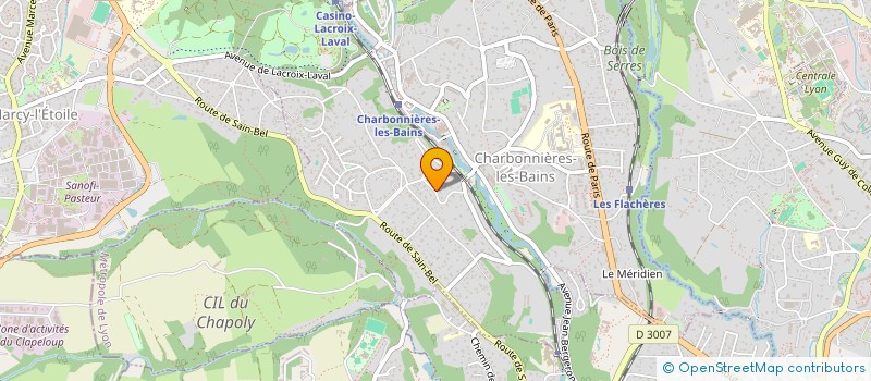 localisation de l'entreprise LA PAUSA  CHARBONNIERES-LES-BAINS