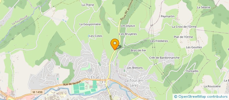 localisation de l'entreprise LA PAUSE 2  L'ETRAT