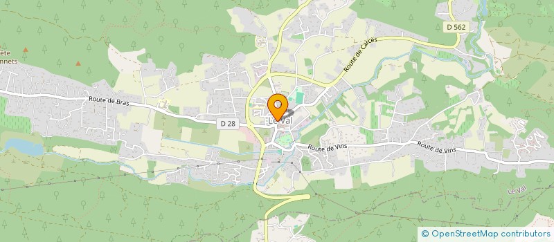 localisation de l'entreprise LA PAUSE  LE VAL