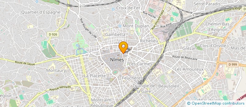 localisation de l'entreprise LA PAUSE BARBER  NIMES