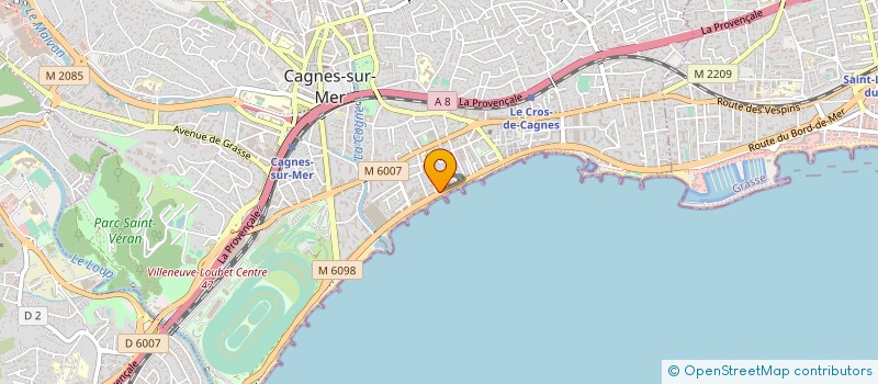 localisation de l'entreprise LA PAUSE CAFE à CAGNES-SUR-MER