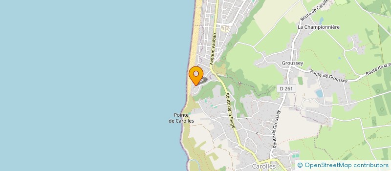 localisation de l'entreprise LA PAUSE CAROLLAISE  CAROLLES