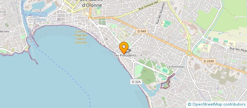 localisation de l'entreprise LA PAUSE COIFFURE à LES SABLES D'OLONNE