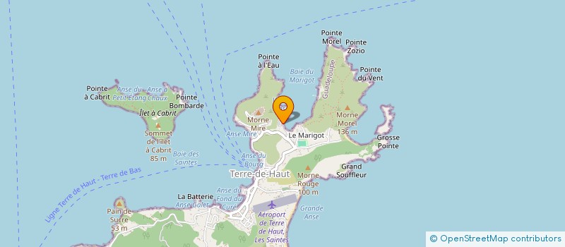 localisation de l'entreprise LA PAUSE CREOLE à TERRE-DE-HAUT