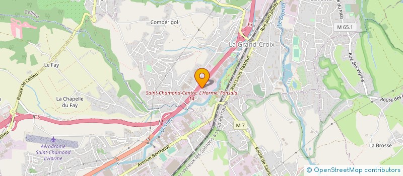 localisation de l'entreprise LA PAUSE DEJEUNER  LA GRAND-CROIX