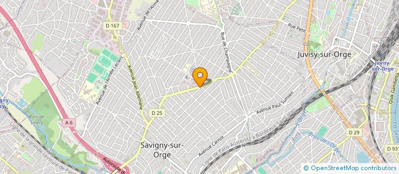 localisation de l'entreprise LA PAUSE DEJEUNER  SAVIGNY-SUR-ORGE