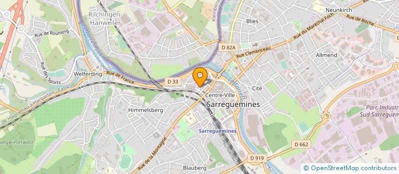 localisation de l'entreprise LA PAUSE DU MARCHE  SARREGUEMINES