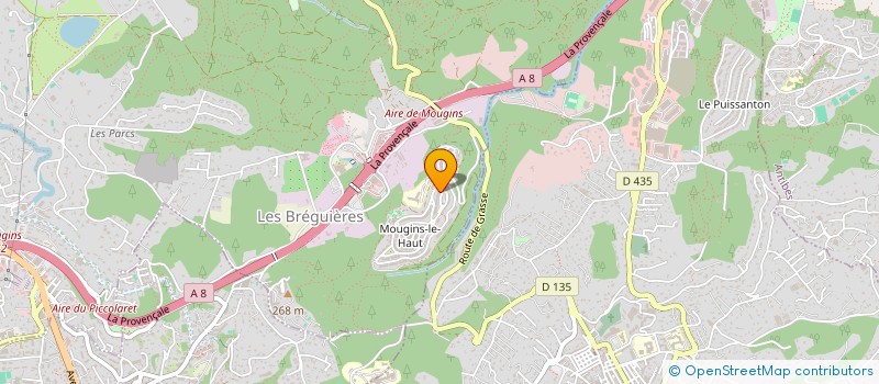 localisation de l'entreprise LA PAUSE DU MIDI à MOUGINS