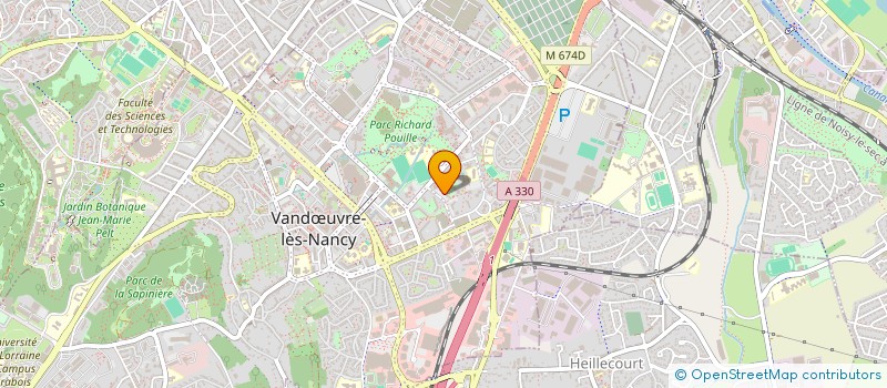 localisation de l'entreprise LA PAUSE DU PARC  VANDUVRE-LES-NANCY