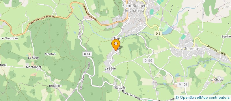 localisation de l'entreprise LA PAUSE FOREZIENNE  SAINT-NIZIER-DE-FORNAS