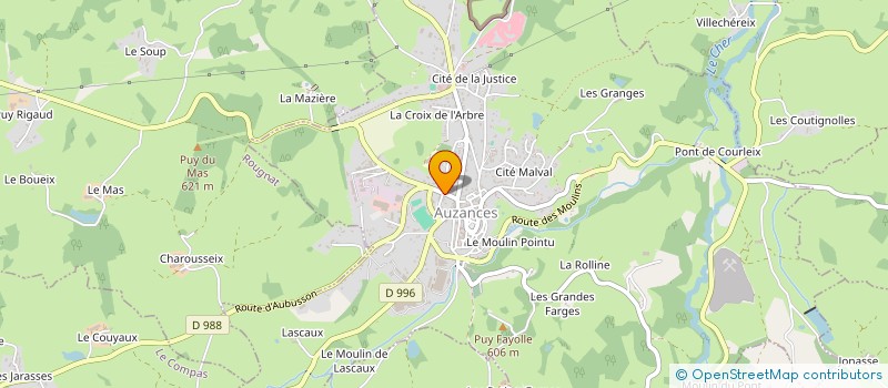 localisation de l'entreprise LA PAUSE GOURMANDE 23 à AUZANCES